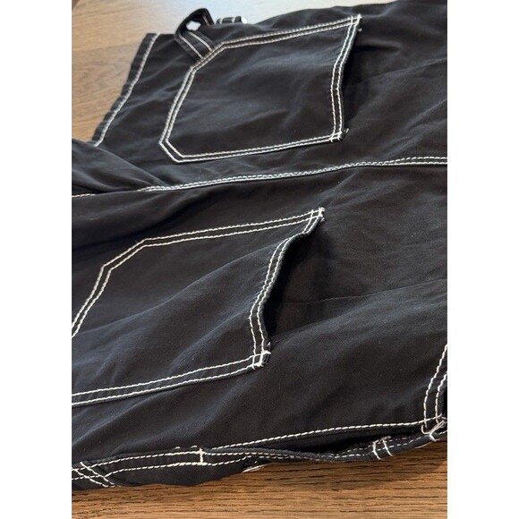 Tripp NYC Daang Goodman Darkstreet Goth Studded Bib Shortalls Women’s Sz S Black - Picture 9 of 14